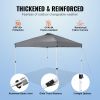Pop Up Canopy Tent, 10 x 10 ft, 250 D PU Silver Coated Tarp, with Portable Roller Bag and 4 Sandbags
